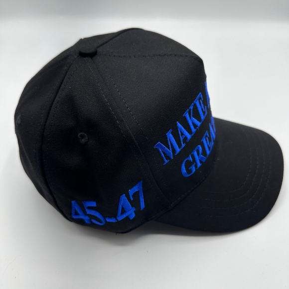 Cali-Fame Trump Make America Great Again Logo Black Trucker Hat Cap One Size - Picture 3 of 8